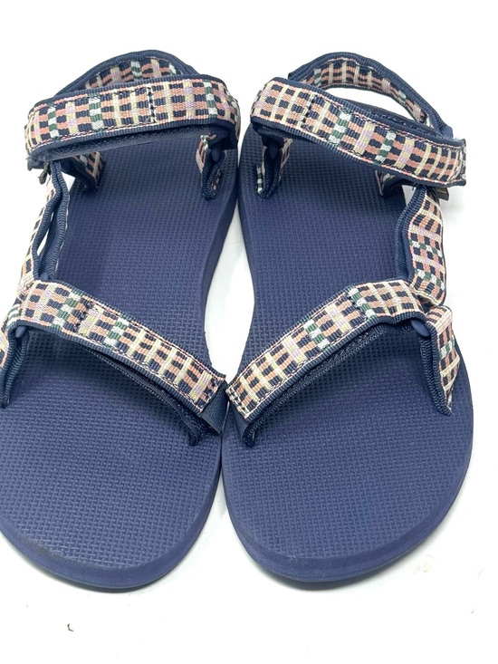 Teva Shoes - Teva Original Universal Sandal Modern Check Blue Pink Strappy Sport Worn Once